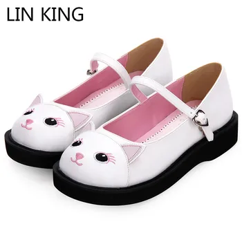 LIN KING Casual Low Heel Women Pumps Lovely Cat Lolita Shoes Buckle Round Toe Princess Platform Shoes Girls Cosplay Party Shoes
LIN KING Casual Low Heel Women Pumps Lovely Cat Lolita Shoes Buckle Round Toe Princess Platform Shoes Girls Cosplay Party Shoes