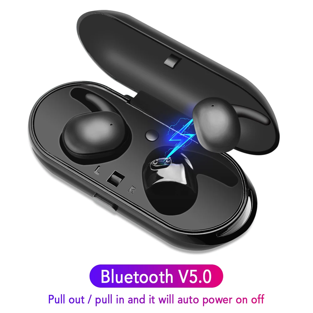 NFUNGYK TWS 5 0 Bluetooth наушники 5D стерео с микрофоном беспроводные спортивные