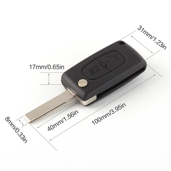 2 Buttons Folding Key Shell for Peugeot 407 408 307 308 107 207 key case Flip Folding Car Key shell
2 Buttons Folding Key Shell for Peugeot 407 408 307 308 107 207 key case Flip Folding Car Key shell