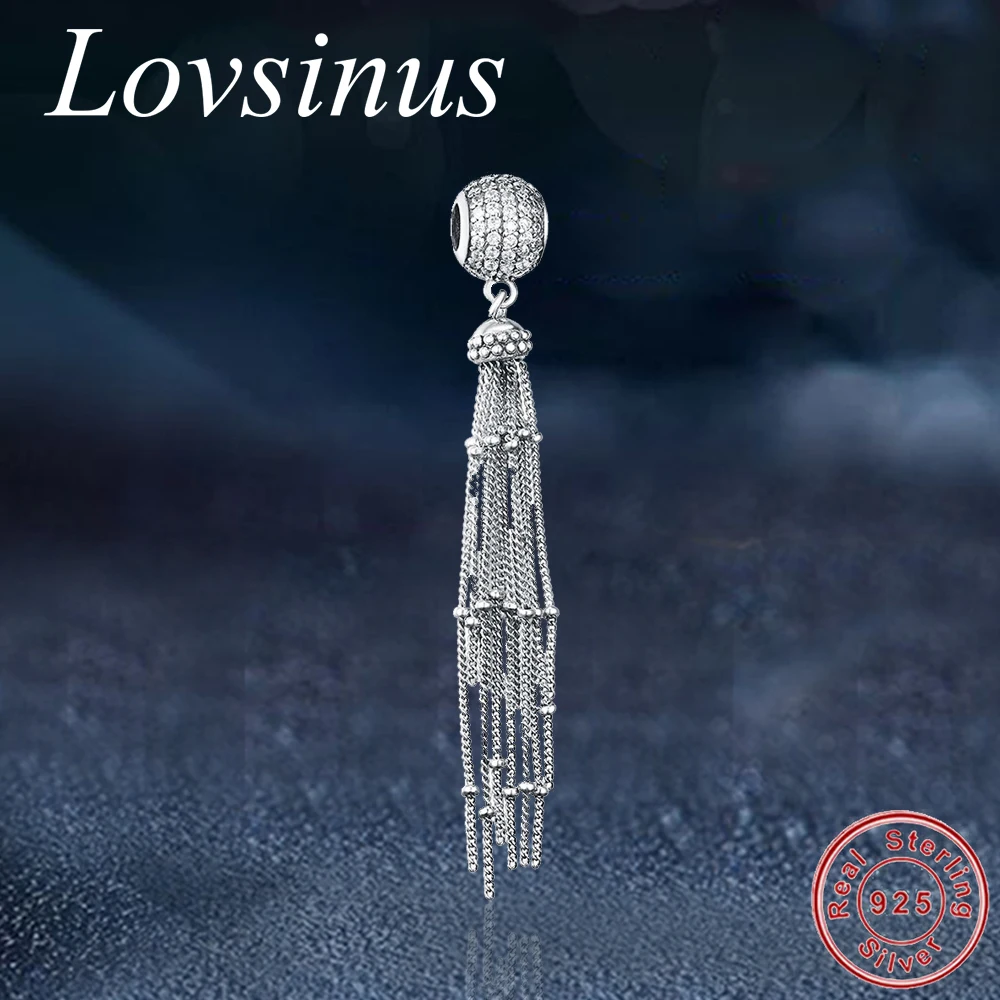 Fit Original Pandora Charms 925 Sterling Silver Round with Long Tassel Pendant Beads Women Charm Bracelets Necklaces DIY Jewelry
Fit Original Pandora Charms 925 Sterling Silver Round with Long Tassel Pendant Beads Women Charm Bracelets Necklaces DIY Jewelry