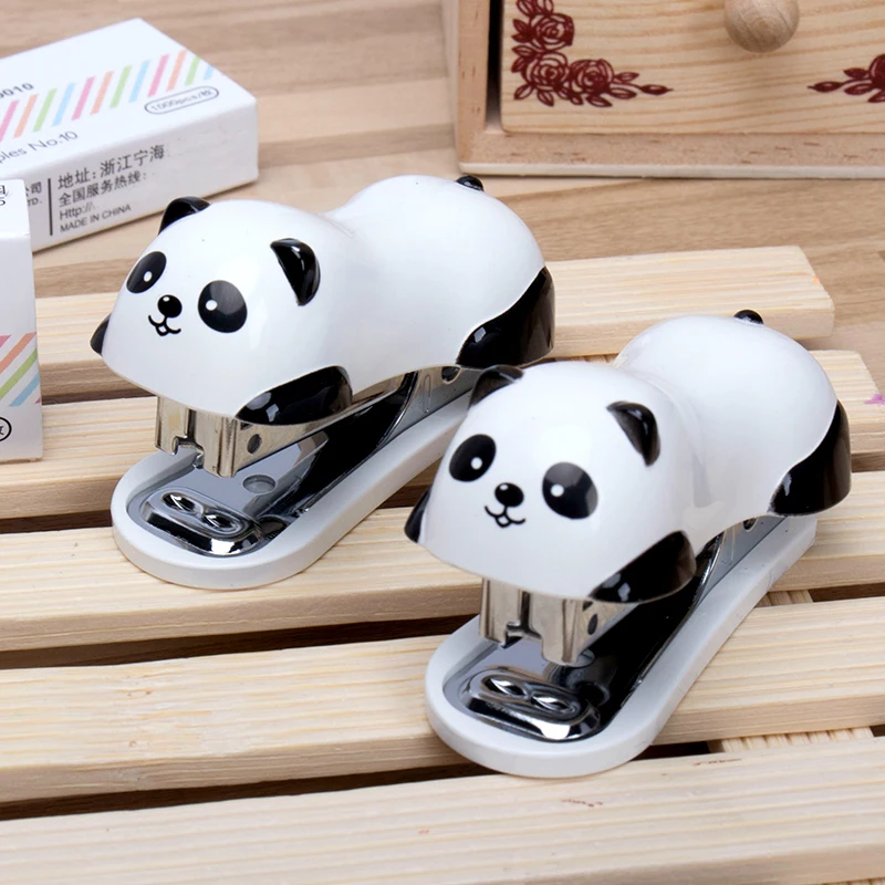 Cute Mini Panda Stapler Set Kawaii Panda Cartoon Paper Binder Within 1000pcs Staples Office School Supplies Material Escolar
Cute Mini Panda Stapler Set Kawaii Panda Cartoon Paper Binder Within 1000pcs Staples Office School Supplies Material Escolar