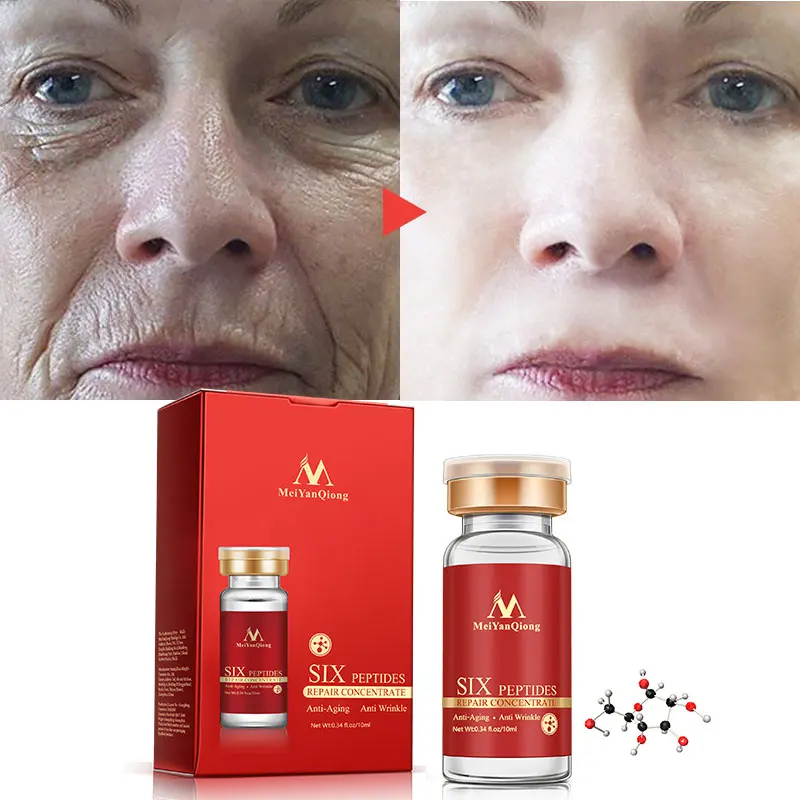 Омолаживающая сыворотка для лица с алоэ вера + коллагеном и пептидами|serum wrinkle|serum