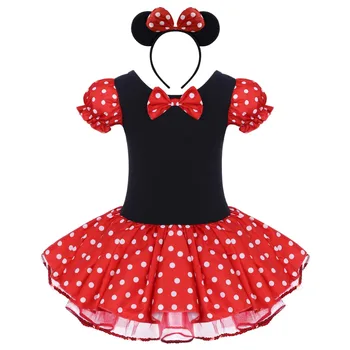 2pcs Set Baby Kid Girls Dress Minnie Mickey Cosplay Fancy Tutu Dress Ear Headband Birthday Party Outfits Polka Dot Dress 2-8Y
2pcs Set Baby Kid Girls Dress Minnie Mickey Cosplay Fancy Tutu Dress Ear Headband Birthday Party Outfits Polka Dot Dress 2-8Y