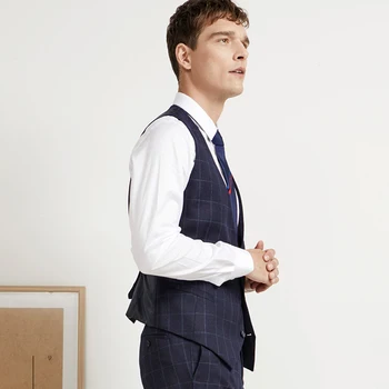 Black Chalecos Para Hombre Men Vest Gilet Uomo Poyester Plaid Double Breasted Mens Vest Suit Waistcoat Men 2018 Hot Sale
Black Chalecos Para Hombre Men Vest Gilet Uomo Poyester Plaid Double Breasted Mens Vest Suit Waistcoat Men 2018 Hot Sale