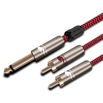 TS Jack 1/4" 6.35 splitter Cable MONO 6.35mm to 2 RCA for Electric Guitar Keyboard Bess Shielded Audio Cable 1M 1.5M 2M 3M 5M 8M
TS Jack 1/4" 6.35 splitter Cable MONO 6.35mm to 2 RCA for Electric Guitar Keyboard Bess Shielded Audio Cable 1M 1.5M 2M 3M 5M 8M