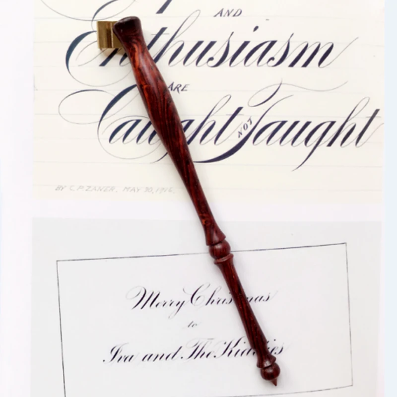 Rose Wood English Calligraphy Copperplate Oblique Dip Pen Holder Handmade European Gift Vintage Dip Pen
Rose Wood English Calligraphy Copperplate Oblique Dip Pen Holder Handmade European Gift Vintage Dip Pen