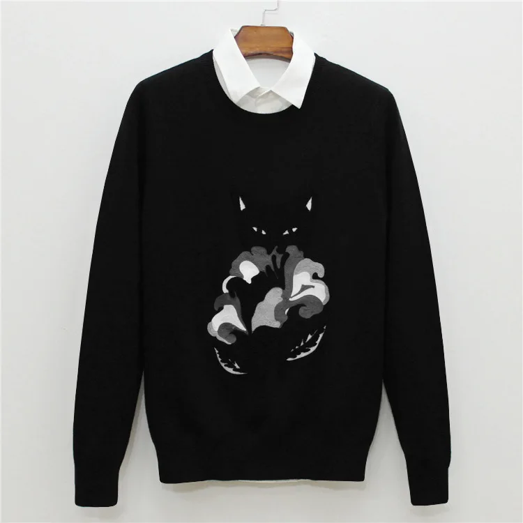 New 2019 Man Luxury Embroidered Foxes Knit Casual Sweaters pullovers Asian Plug Size High quality Drake #J63
New 2019 Man Luxury Embroidered Foxes Knit Casual Sweaters pullovers Asian Plug Size High quality Drake #J63