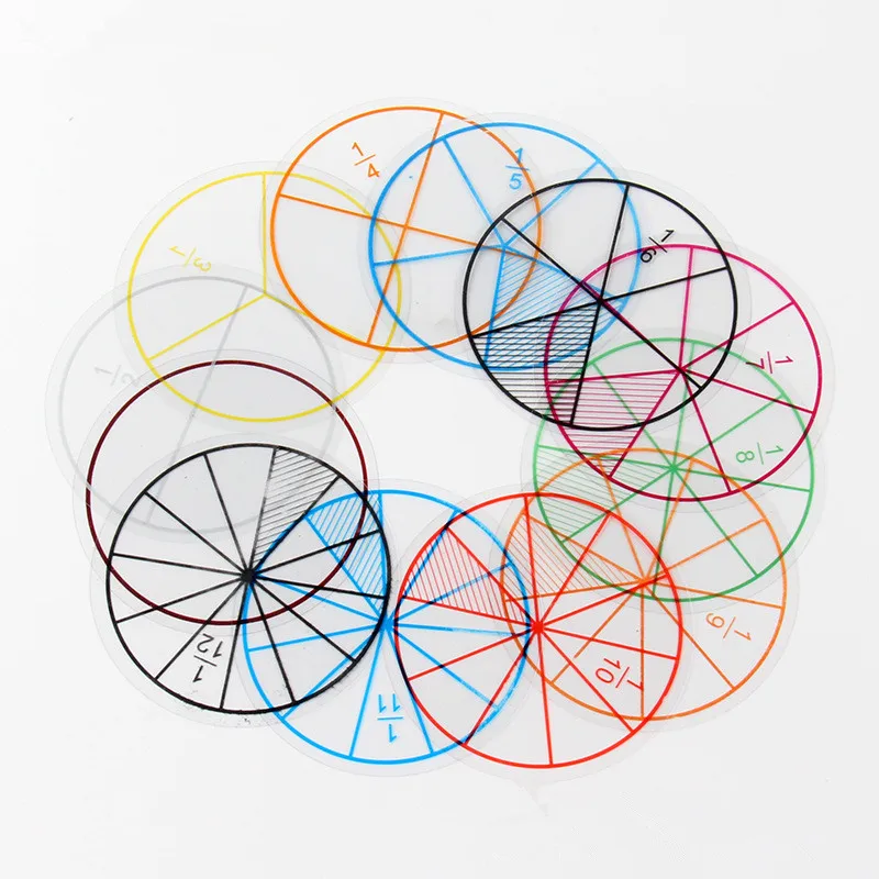 12PCS/Set Early Learning Plastic Numbered Fractions Circles Math Chips Math Educational Assorted Aids Mathematics Number Toy
12PCS/Set Early Learning Plastic Numbered Fractions Circles Math Chips Math Educational Assorted Aids Mathematics Number Toy