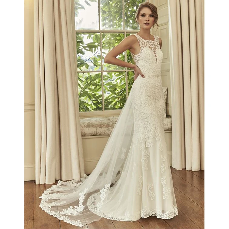 Mermaid Princess Boho Wedding Dress With Detachable Train Lace Appliques Beaded Waist Vestidos De Noiva Train Bride Dress
Mermaid Princess Boho Wedding Dress With Detachable Train Lace Appliques Beaded Waist Vestidos De Noiva Train Bride Dress