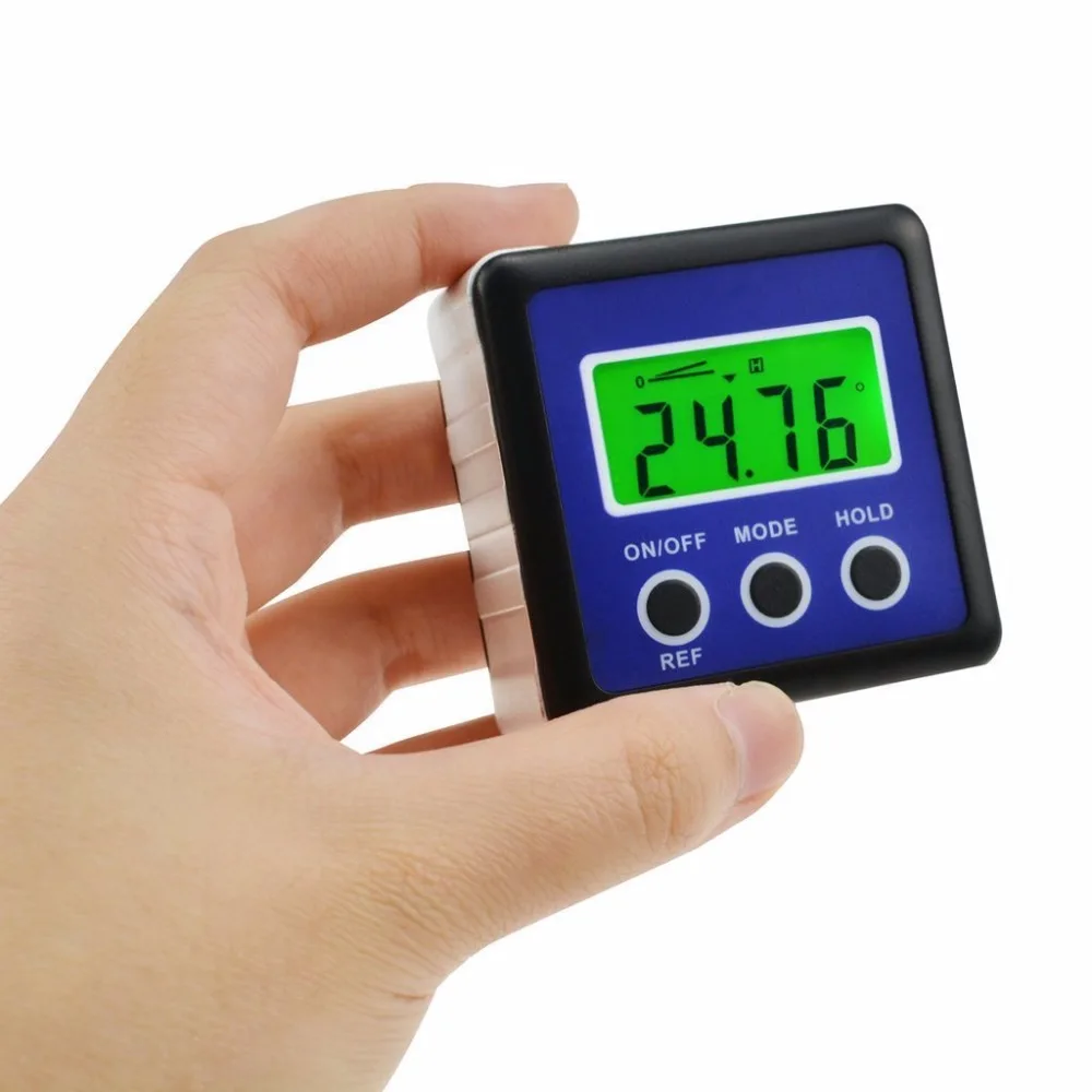 Digital Gauge Bevel Box 4 x 90 degree Mini Digital Protractor Inclinometer Level Meter Range With Magnetic Base
Digital Gauge Bevel Box 4 x 90 degree Mini Digital Protractor Inclinometer Level Meter Range With Magnetic Base