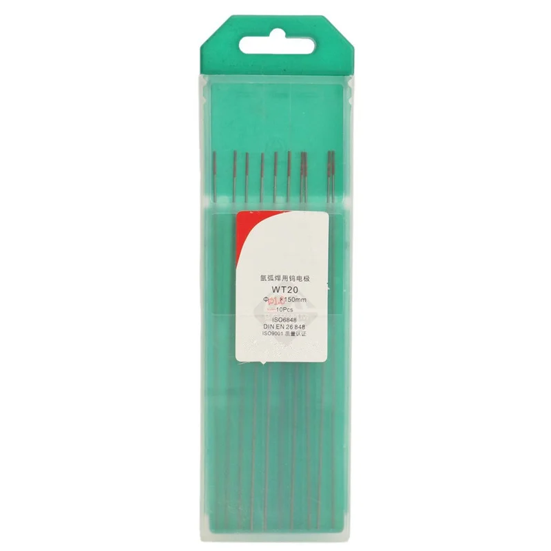 10pcs/set Red Tip WT20 TIG Welding Thoriated Tungsten Electrode 1.0x150mm Welding Rod
10pcs/set Red Tip WT20 TIG Welding Thoriated Tungsten Electrode 1.0x150mm Welding Rod