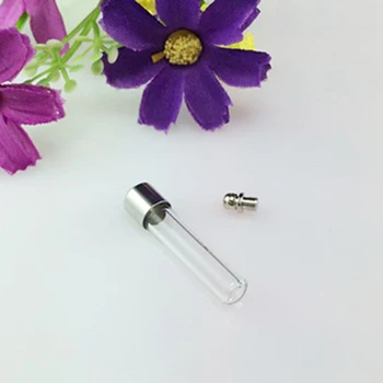 5MM Flat Bottom Tube with Preglued Nickel-plated screw caps glass vial pendant crystal vial mini glass bottle jewelry making
5MM Flat Bottom Tube with Preglued Nickel-plated screw caps glass vial pendant crystal vial mini glass bottle jewelry making