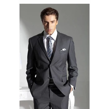 Fashion Dark Grey mens Suit terno masculino 2017 smoking Business Wedding Suits for men Groom kingsman Tuxedo (Jackets+Pants)
Fashion Dark Grey mens Suit terno masculino 2017 smoking Business Wedding Suits for men Groom kingsman Tuxedo (Jackets+Pants)