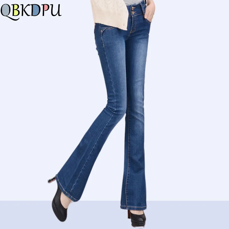 Women High waist Blue jeans Plus Size Female Stretch Slim Denim Flares Pants Breathable Fashion Bell Bottom Trousers 2019 New
Women High waist Blue jeans Plus Size Female Stretch Slim Denim Flares Pants Breathable Fashion Bell Bottom Trousers 2019 New