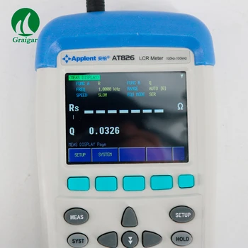 AT826 Handheld LCR Digital Electric Bridge with True-color TFT Liquid Crystal Display Keypad and Touch Screen Double Control
AT826 Handheld LCR Digital Electric Bridge with True-color TFT Liquid Crystal Display Keypad and Touch Screen Double Control