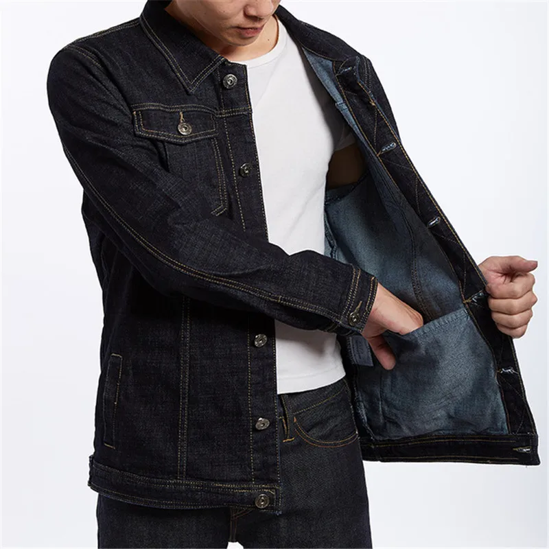 Plus Size 8XL 7XL 6XL Men's Denim Jackets Trend Fashion Cowboy Motorcycle Jacket Coats Clothing Male Casual Loose Outwear | Мужская