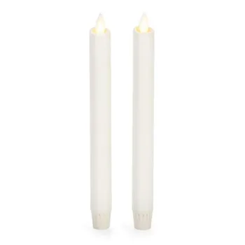 Ksperway Flameless Taper Candles Real Wax with Timer and Remote Moving Wick LED Light Snow White set of 2
Ksperway Flameless Taper Candles Real Wax with Timer and Remote Moving Wick LED Light Snow White set of 2