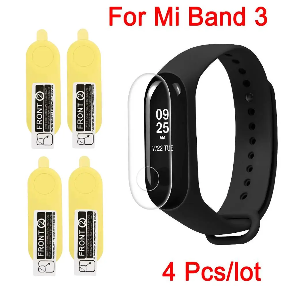4 Pcs TPU Screen Protector Film For Xiaomi Mi Band 3 Smart Wristband Bracelet Full Cover/Open Hole Protective Films Anti-Scratch
4 Pcs TPU Screen Protector Film For Xiaomi Mi Band 3 Smart Wristband Bracelet Full Cover/Open Hole Protective Films Anti-Scratch