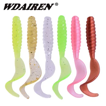 20pcs Jig Wobblers soft bait 5.5cm 1.3g spiral silicone Fishing Lure Crankbait Artificial Rubber baits Trout Bass Pesca Tackle
20pcs Jig Wobblers soft bait 5.5cm 1.3g spiral silicone Fishing Lure Crankbait Artificial Rubber baits Trout Bass Pesca Tackle