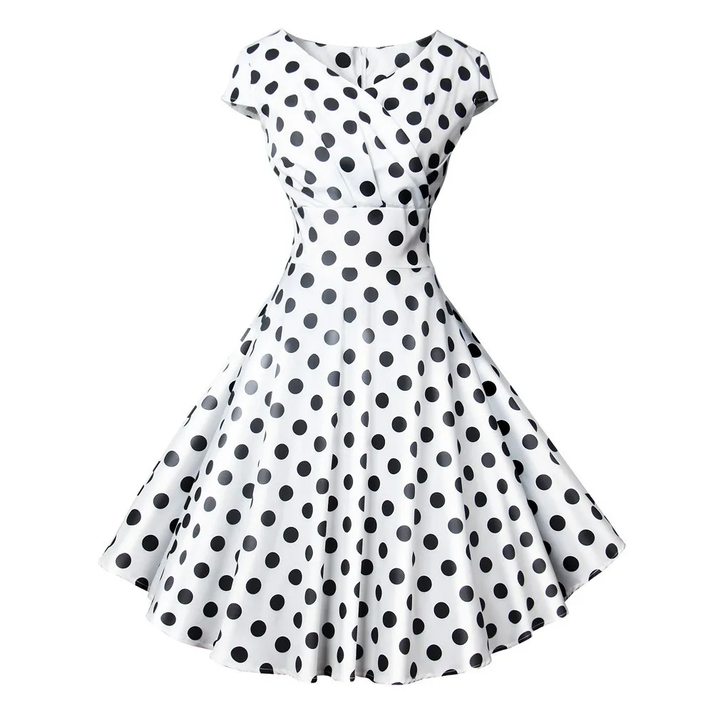 Sexy Spring Summer Dress Nightclub Sexy Vintage Dress Short Sleeve Women Everyday Polka Dot Print Fashion High Waist Dress
Sexy Spring Summer Dress Nightclub Sexy Vintage Dress Short Sleeve Women Everyday Polka Dot Print Fashion High Waist Dress