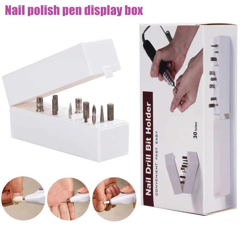 30 Holes Nail Drills Bit Holder Stand Display Grinding Head Bit Storage Box Rack Manicure Tool SSwell
30 Holes Nail Drills Bit Holder Stand Display Grinding Head Bit Storage Box Rack Manicure Tool SSwell