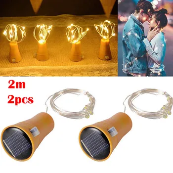 2PCS 2M Solar Cork Wine Bottle Stopper Copper Wire String Lights Fairy Lamps Outdoor Party Decoration
2PCS 2M Solar Cork Wine Bottle Stopper Copper Wire String Lights Fairy Lamps Outdoor Party Decoration