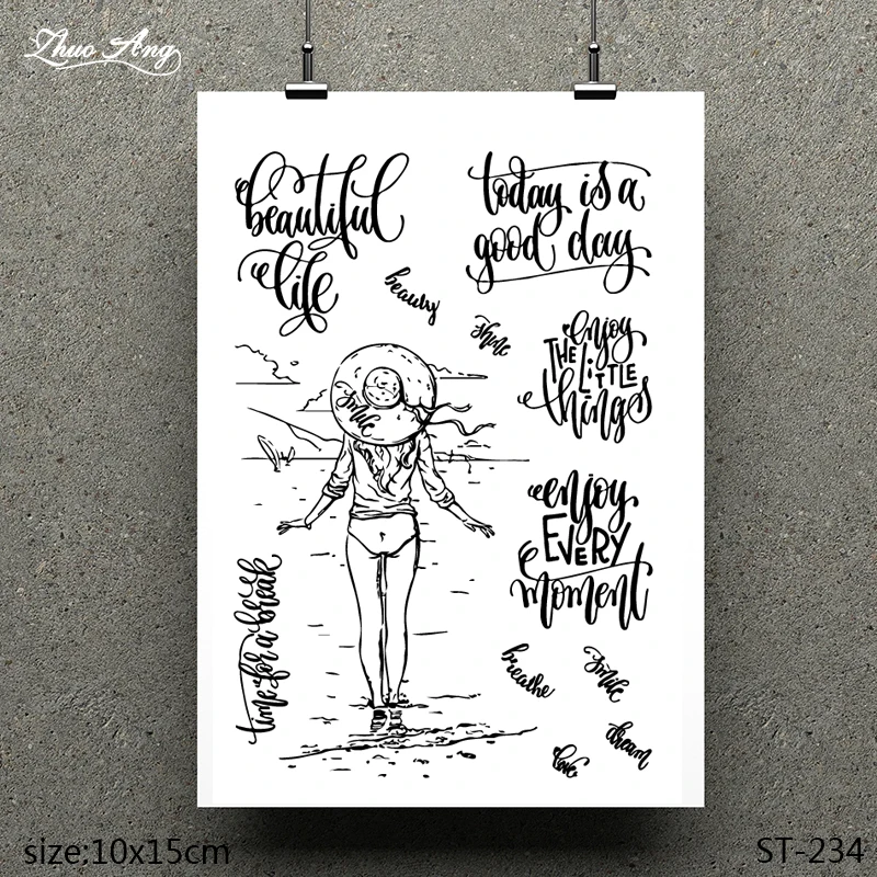 ZhuoAng Refreshing Woman Pattern Design Clear Stamp / Scrapbook Rubber Stamp / Craft Clear Stamp Card / Seamless Stamp
ZhuoAng Refreshing Woman Pattern Design Clear Stamp / Scrapbook Rubber Stamp / Craft Clear Stamp Card / Seamless Stamp