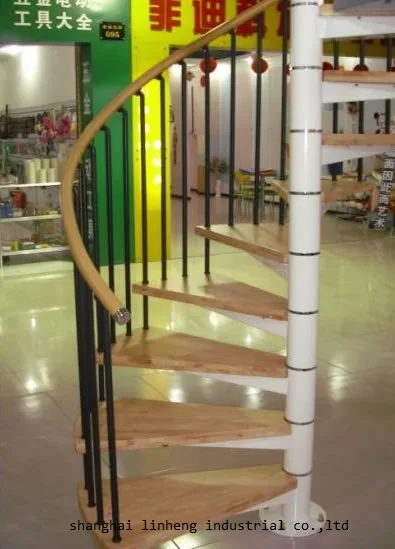 Made in China hot selling indoor steel-wood spiral staircase(LH-SC004) | Инструменты