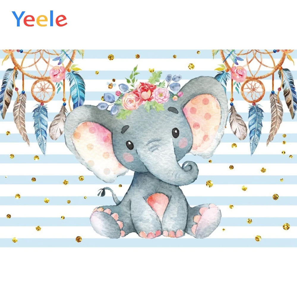 Yeele Baby Shower Party Blue Photography Backdrop Cartoon Elephant Newborn Boy Custom Photographic Backgrounds For Photo Studio
Yeele Baby Shower Party Blue Photography Backdrop Cartoon Elephant Newborn Boy Custom Photographic Backgrounds For Photo Studio