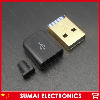 20sets 3U Gold Plating DIY 3 in 1 USB 3.0 wire socket jack Type A Mini USB Male Plug + Plastic shell
20sets 3U Gold Plating DIY 3 in 1 USB 3.0 wire socket jack Type A Mini USB Male Plug + Plastic shell