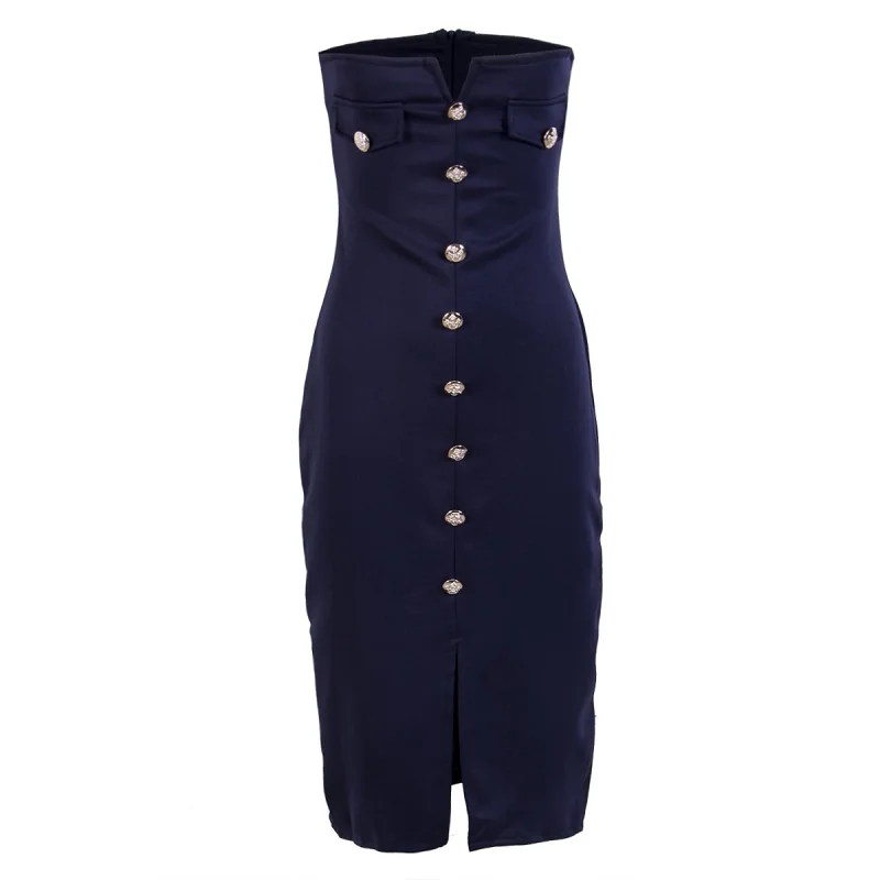 strapless sexy Elegant short party dress Women blue bodycon club summer dress vestidos
strapless sexy Elegant short party dress Women blue bodycon club summer dress vestidos