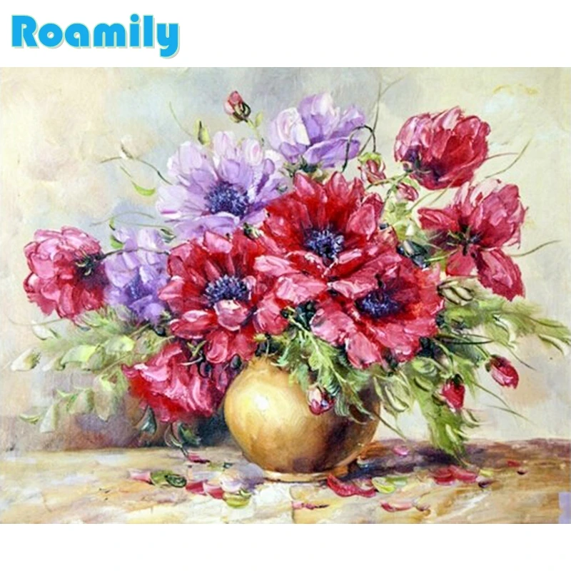 5D Diy Diamond Painting,Red/Purple Flowers,Picture By Rhinestones,Square,Home Wall Decoration,Daimond Painting Volledig
5D Diy Diamond Painting,Red/Purple Flowers,Picture By Rhinestones,Square,Home Wall Decoration,Daimond Painting Volledig