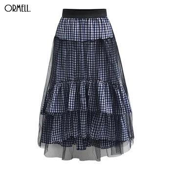 ORMELL 2017 Vintage Tulle Skirt Pleated Skirts Paid Mesh Tutu Skirt Elastic High Waist A Line Slim Women Midi Skirt Casual Black
ORMELL 2017 Vintage Tulle Skirt Pleated Skirts Paid Mesh Tutu Skirt Elastic High Waist A Line Slim Women Midi Skirt Casual Black