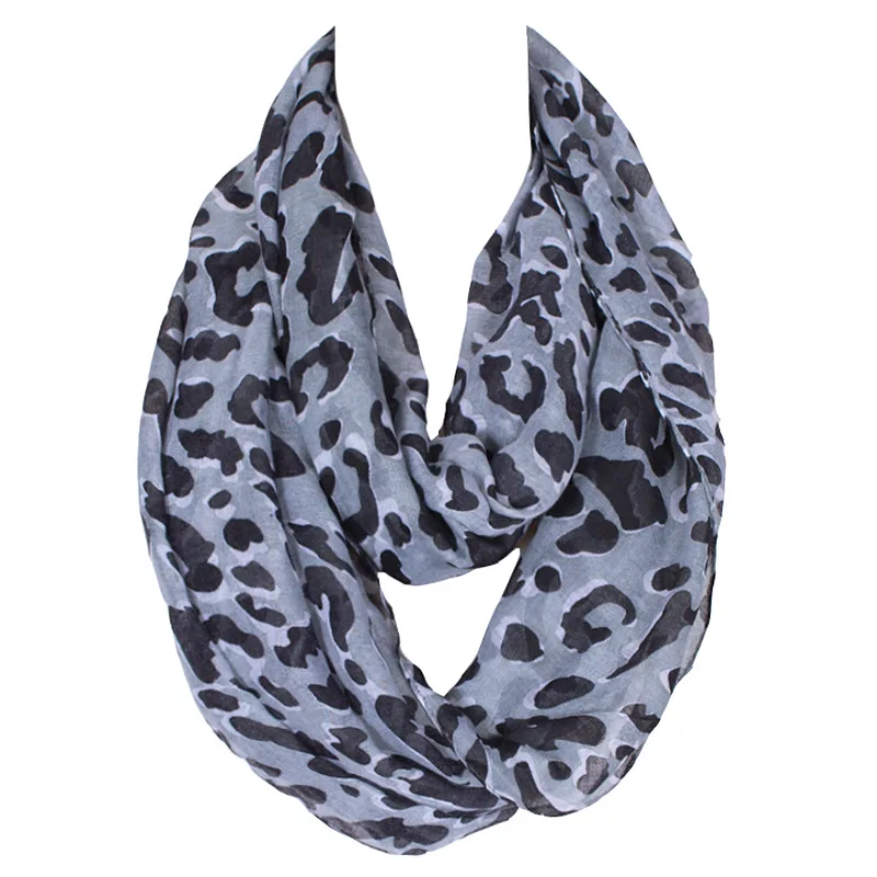 2019 Winter Warm Leopard Print Lightweight Infinity Scarf Gray Polyester Ring Scarves 180*70cm
2019 Winter Warm Leopard Print Lightweight Infinity Scarf Gray Polyester Ring Scarves 180*70cm