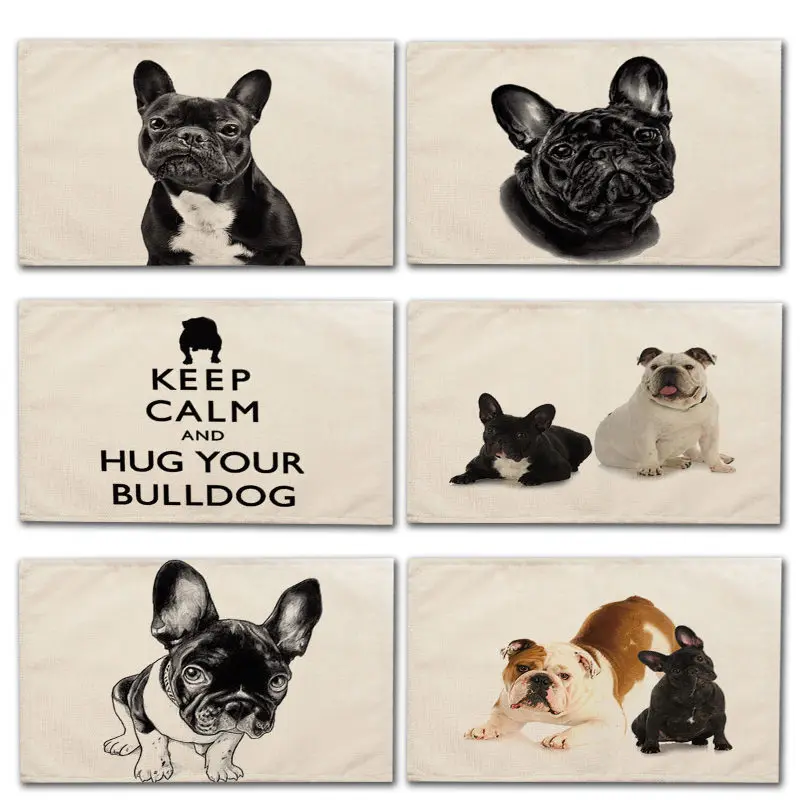 1Pcs French Bulldog Dog Pattern Placemat Dining Table Mat Cotton Linen Drink Coaster Cup Mat 42*32cm Kitchen Accessories MA0046
1Pcs French Bulldog Dog Pattern Placemat Dining Table Mat Cotton Linen Drink Coaster Cup Mat 42*32cm Kitchen Accessories MA0046
