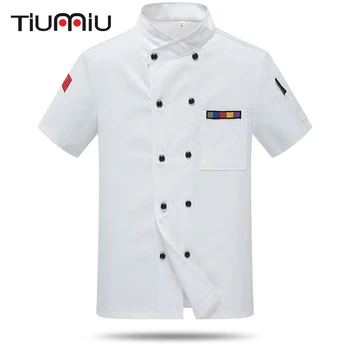 Wholesale Chef Short Sleeve Uniform Cook Summer Jacket Barbershop Custom Logo Unisex Work Clothes Waiter Waitress Hotel Overalls
Wholesale Chef Short Sleeve Uniform Cook Summer Jacket Barbershop Custom Logo Unisex Work Clothes Waiter Waitress Hotel Overalls