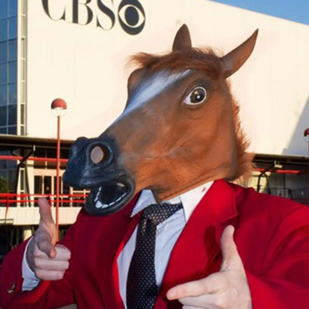 Novelty Creepy Mascaras Halloween Horse Head Animal Mask Masque Latex Rubber Costume Cosplay Theater Prop Party Anonymous
Novelty Creepy Mascaras Halloween Horse Head Animal Mask Masque Latex Rubber Costume Cosplay Theater Prop Party Anonymous