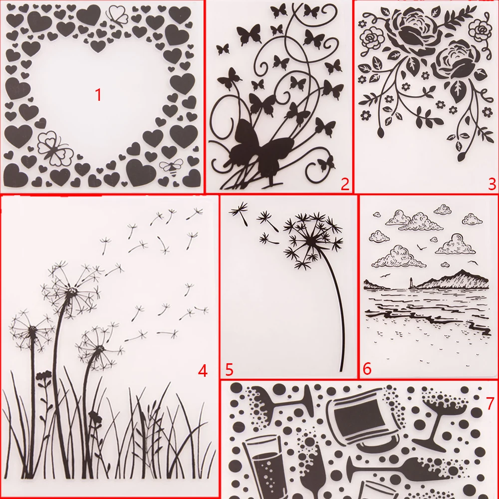 Dandelion Folder Plastic Template Embossing Dies Stencil Art DIY Crafts Scrapbooking Album Hearts Butterfly Rose Seaside Sea
Dandelion Folder Plastic Template Embossing Dies Stencil Art DIY Crafts Scrapbooking Album Hearts Butterfly Rose Seaside Sea