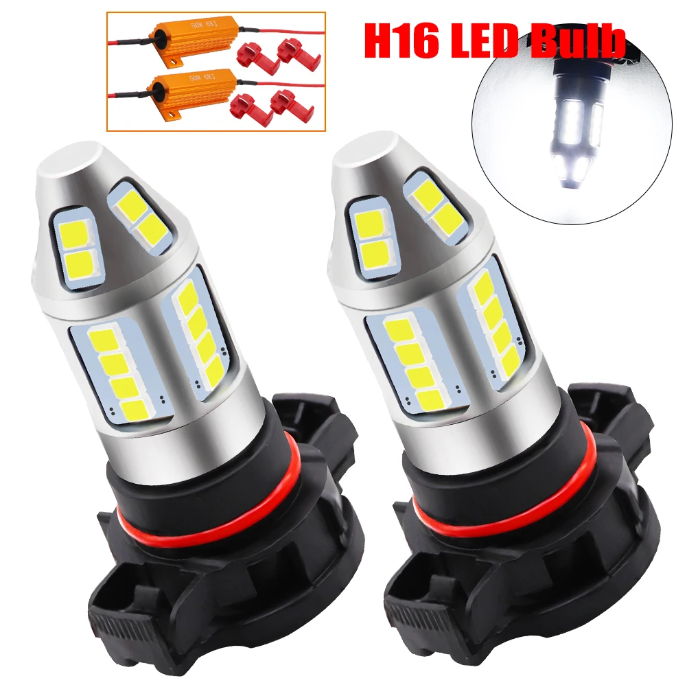 2pcs H16 LED Car Fog Lamp 150W with Decoder High Power 3030 Chip Waterproof White Auto Front Headlamp Fog Driving Light 12V 24V
2pcs H16 LED Car Fog Lamp 150W with Decoder High Power 3030 Chip Waterproof White Auto Front Headlamp Fog Driving Light 12V 24V