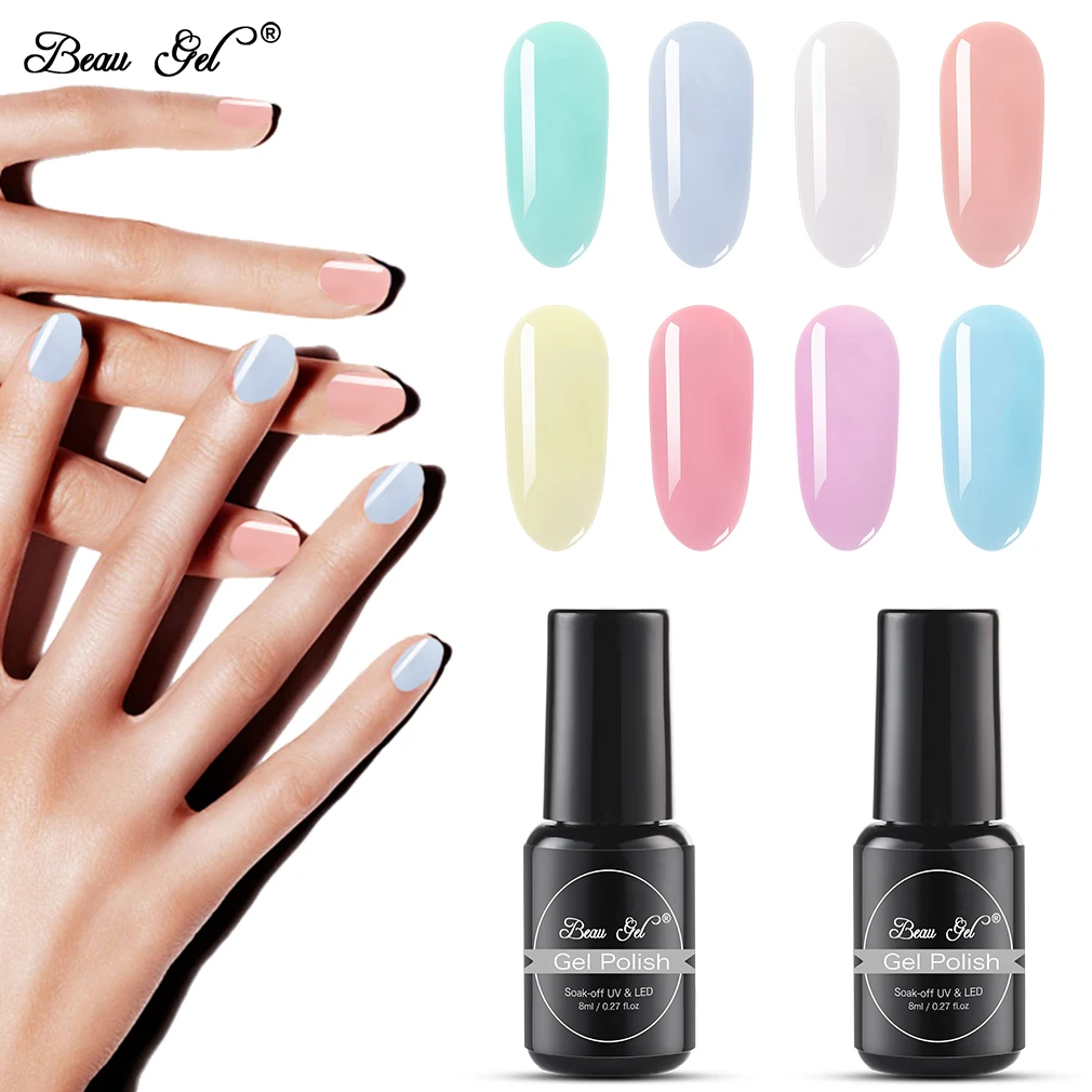 Beau Gel 8ml Jelly Gel Varnish Transparent Pink Nude UV Gel Nail Polish Semi Permanent Soak Off Manicure Nail Lacquer Gel Polish
Beau Gel 8ml Jelly Gel Varnish Transparent Pink Nude UV Gel Nail Polish Semi Permanent Soak Off Manicure Nail Lacquer Gel Polish