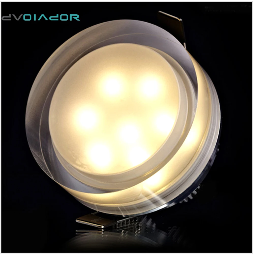 DVOLADOR Crystal recessed IP44 LED Downlight 1W 3W 5W 7W LED Ceiling Recessed Light 85-265V HomeSpot led downlight with driver
DVOLADOR Crystal recessed IP44 LED Downlight 1W 3W 5W 7W LED Ceiling Recessed Light 85-265V HomeSpot led downlight with driver