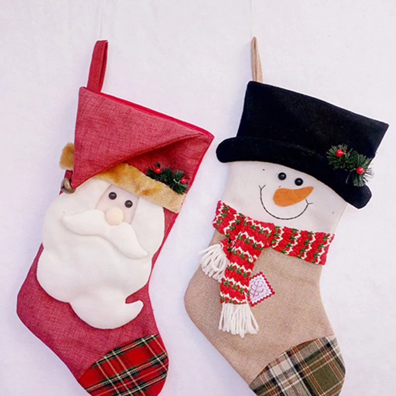 1PC Christmas Pendant Santa Claus/Snowman Socks Decoration Plush Stocking Sacks Fruit Candy Gifts Bags Party Ornaments 47x28x1.5
1PC Christmas Pendant Santa Claus/Snowman Socks Decoration Plush Stocking Sacks Fruit Candy Gifts Bags Party Ornaments 47x28x1.5