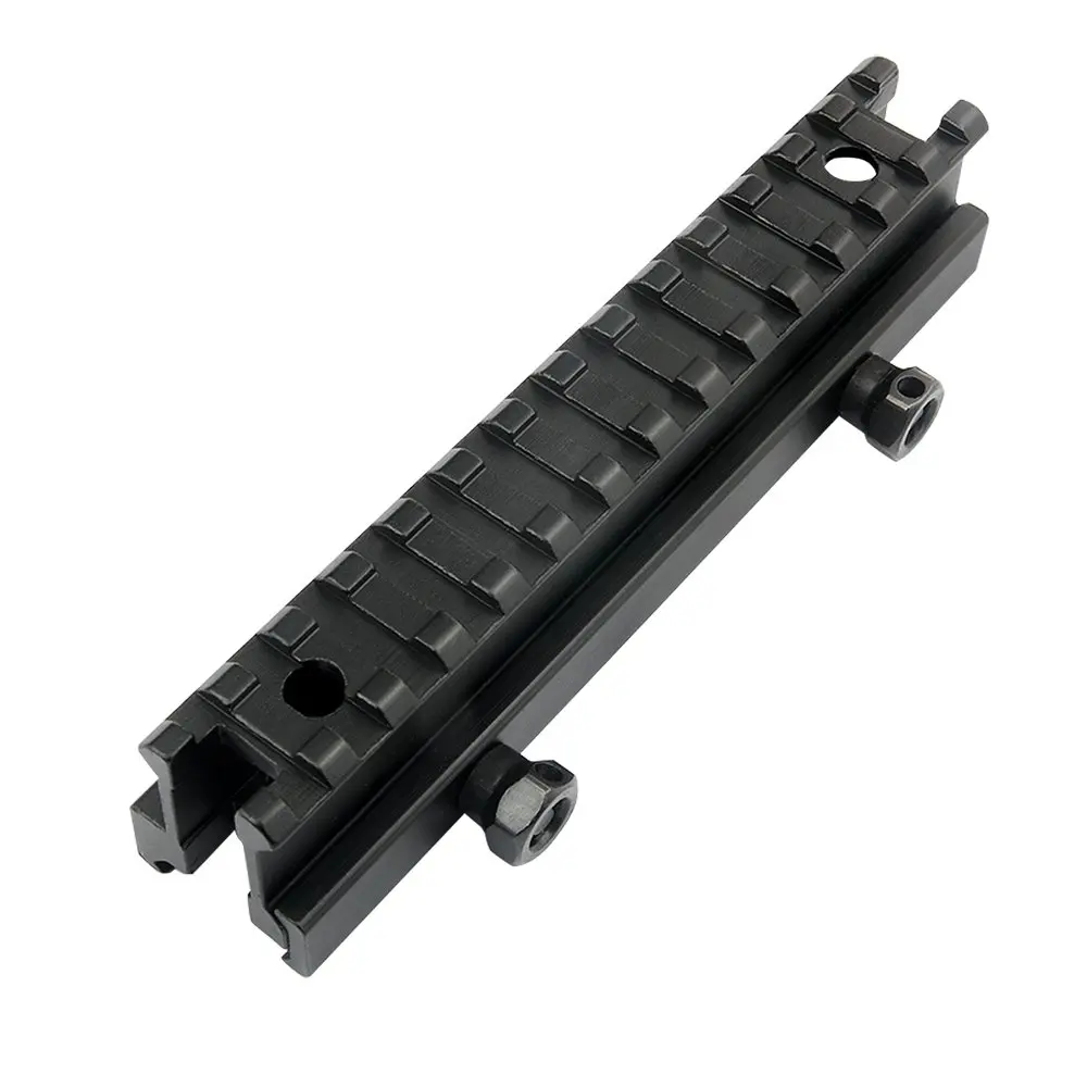 UniqueFire 145mm Long for 20mm Rail Compatible High Mount 14 Slots Base Riser mounting Rail Weaver/Picatinny Base Mount
UniqueFire 145mm Long for 20mm Rail Compatible High Mount 14 Slots Base Riser mounting Rail Weaver/Picatinny Base Mount