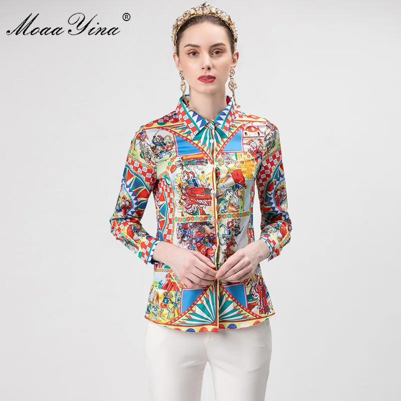MoaaYina Fashion Designer Runway Plus size 3XL Shirt Summer Women Long sleeve Vintage Printing Casual Blouse
MoaaYina Fashion Designer Runway Plus size 3XL Shirt Summer Women Long sleeve Vintage Printing Casual Blouse