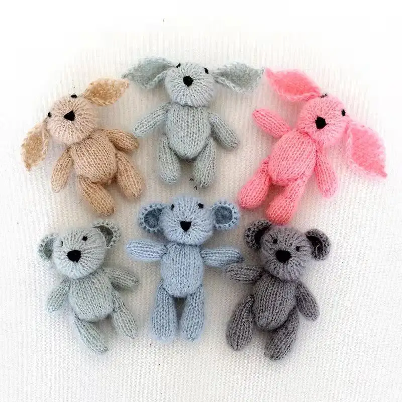Baby Christmas Gift Knitted Newborn Teddy Bear Toy Crochet Mini Stuffed Toys Knitted Easter Bunny Rabbit Baby Photography Props
Baby Christmas Gift Knitted Newborn Teddy Bear Toy Crochet Mini Stuffed Toys Knitted Easter Bunny Rabbit Baby Photography Props