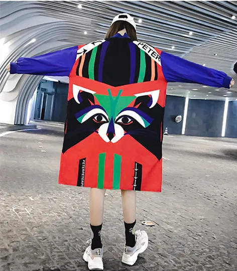 Women Hip Hop Style Printing Long Sleeve Thin Cardigan High Street Mandarin Colloar Autumn Blouse Large Size Loose Long Shirt
Women Hip Hop Style Printing Long Sleeve Thin Cardigan High Street Mandarin Colloar Autumn Blouse Large Size Loose Long Shirt