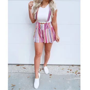 New Fashion Summer Womens Ladies Playsuits Pocket Striped Suspender Loose Trousers Casual Jumpsuits Rompers Bodysuits Multicolor
New Fashion Summer Womens Ladies Playsuits Pocket Striped Suspender Loose Trousers Casual Jumpsuits Rompers Bodysuits Multicolor