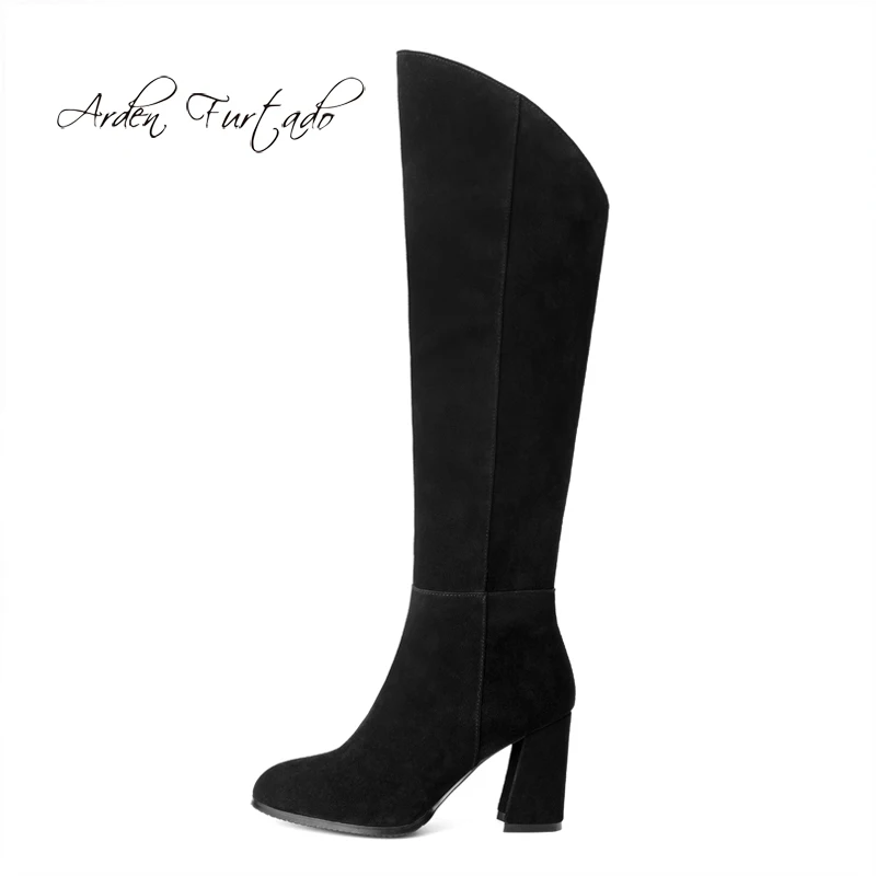 Arden Furtado 2018 autumn winter zipper chunky heels 8cm boots knee high boots pointed toe black suede high heels 8cm size 33 40
Arden Furtado 2018 autumn winter zipper chunky heels 8cm boots knee high boots pointed toe black suede high heels 8cm size 33 40