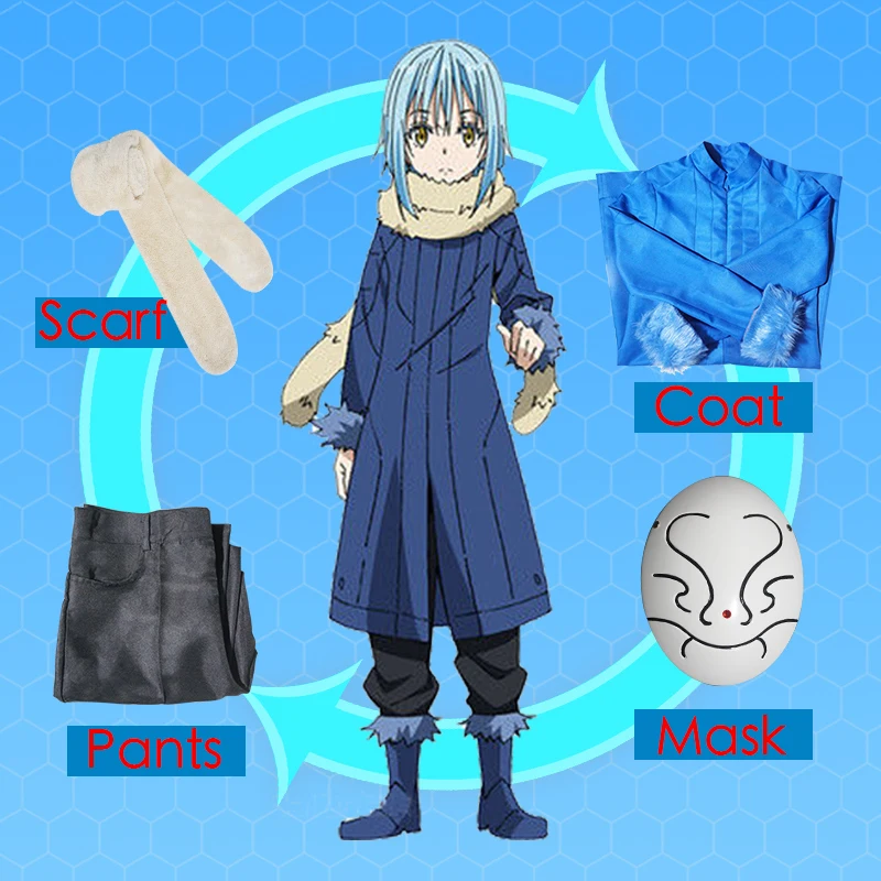 Anime That Time I Got Reincarnated as a Slime Cosplay Costumes Rimuru Tempest Cosplay Uniform Costume Halloween Party Mikami
Anime That Time I Got Reincarnated as a Slime Cosplay Costumes Rimuru Tempest Cosplay Uniform Costume Halloween Party Mikami