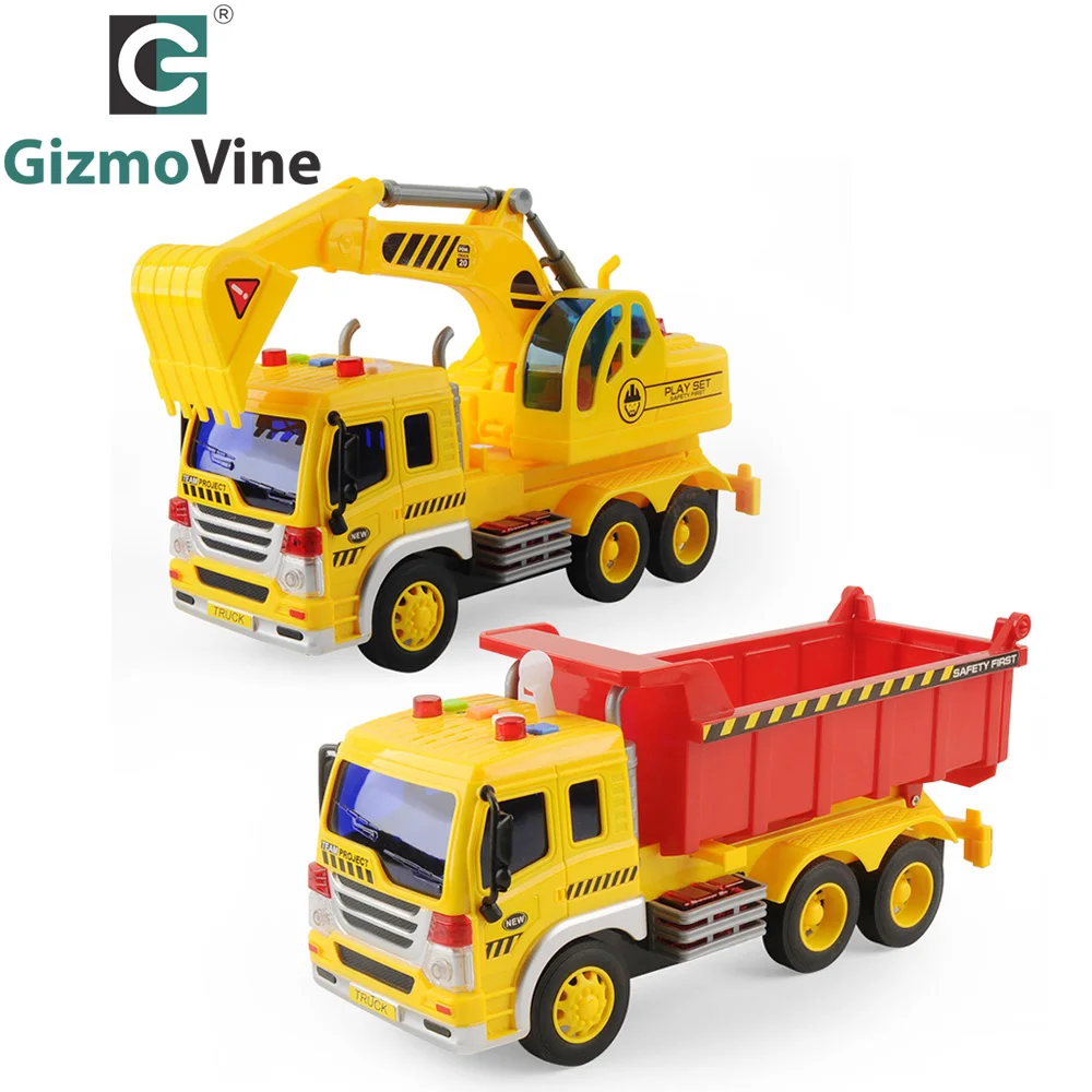 2pcs Literary Engineering Truck Toys Friction Powered Play with Music Dump Truck Vehicle Classic Educational Playsets For Kids
2pcs Literary Engineering Truck Toys Friction Powered Play with Music Dump Truck Vehicle Classic Educational Playsets For Kids